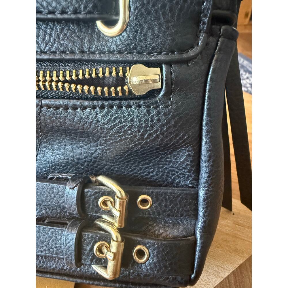 JOE'S JEANS Evelyn Convertible Leopard Black Crossbody Purse - Picture 5 of 7